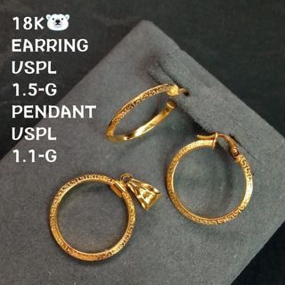 YG Fendi Earrings & Pendant
