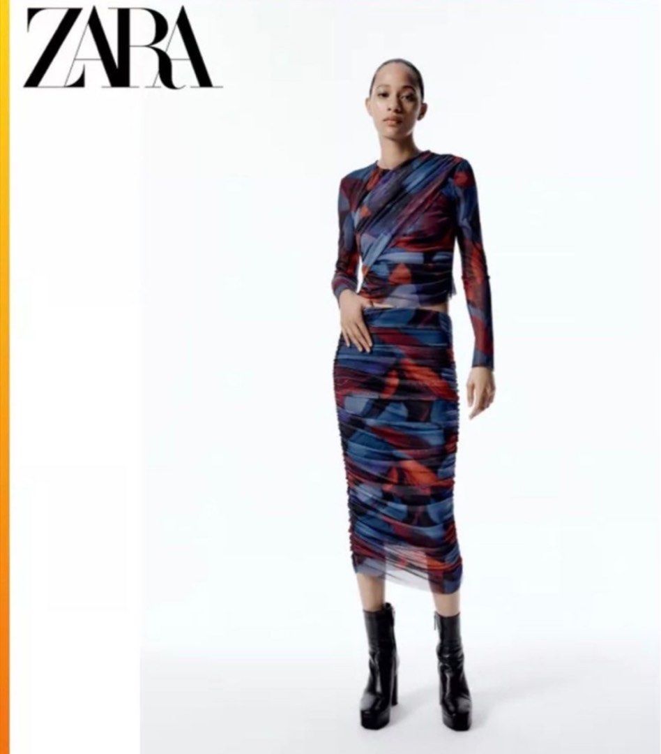 ZARA Mesh Coord Set Skirt and Tops Women s Fashion Dresses Sets Sets or Coordinates on Carousell