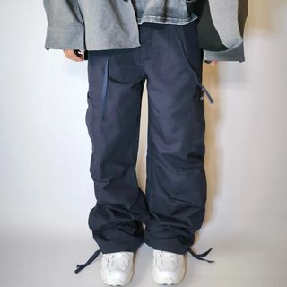 11KN japanese style military inspo wide cargo pants