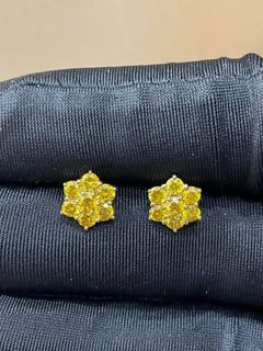 1ct diamond canary rositas earrings