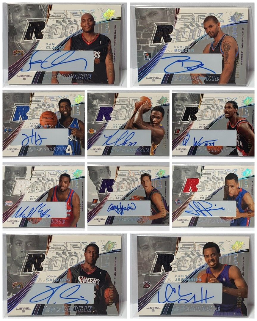 2002-03 Upper Deck SPX Rookie Jersey Autograph (21pcs) with Yao 