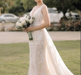 For Rent - 2 way Wedding Gown Bridal Gown with Detachable Skirt
