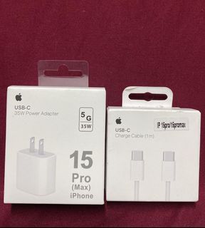 35W  ADAPTER USB-C 15/15PROMAX IPHONE  , CABLE CHARGER USB-C
