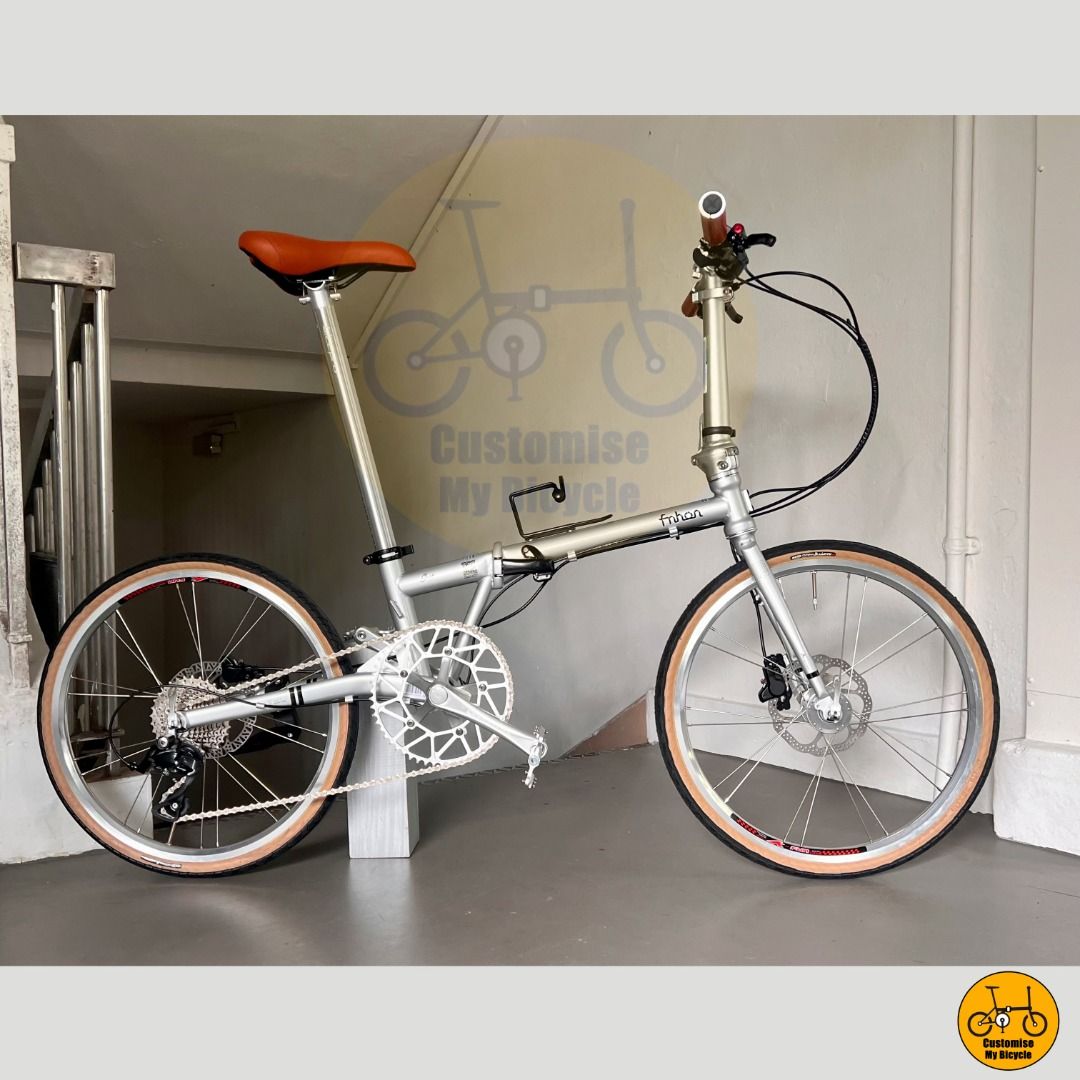 Fnhon Gust 22 Shimano 9s Litepro Foldable Foldie Folding Bike Bicycle 20 Inch 451 Platinum Silver Birdy Java Rifle Ethereal Bifold Dahon Tern Customise My Bicycle