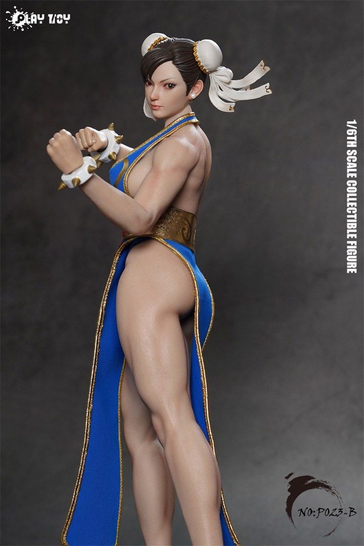 預訂] Play Toy 1/6 P023 街霸春麗Chun Li Street Fighter 黑衣/藍衣