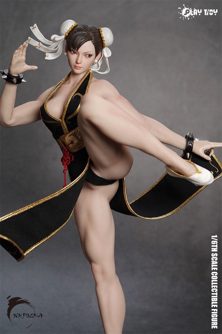 預訂] Play Toy 1/6 P023 街霸春麗Chun Li Street Fighter 黑衣/藍衣