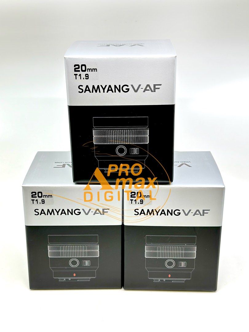Objectif Samyang V-AF 20mm T1.9 Pour Sony E/FE - Autofocus Et Manuel, Neuf Sous Blister