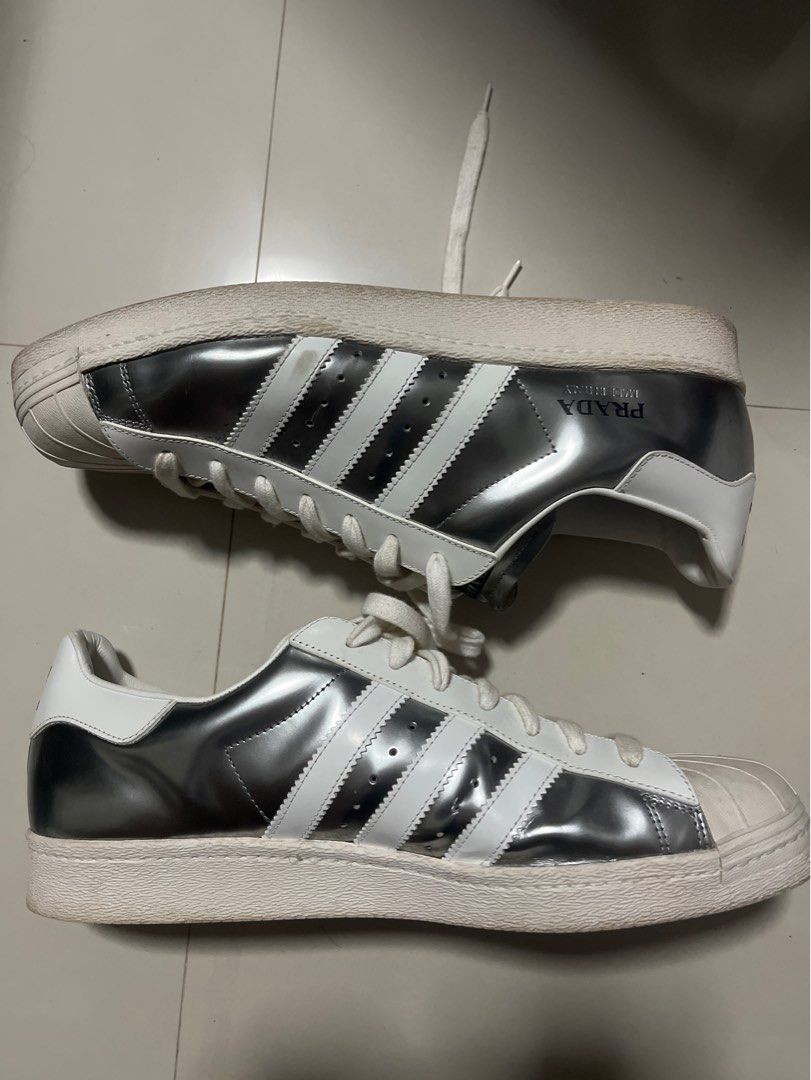 adidas gazelle silver green womens Y-3 Superstar Sneakers - Core White/Talc/Black