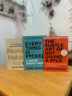 Atomic Habits, The Subtle Art of not giving a F*ck, Everything is F*cked Book Bundle