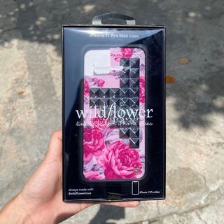 Authentic Wildflower Pink Floral Stud iphone 11 pro max case