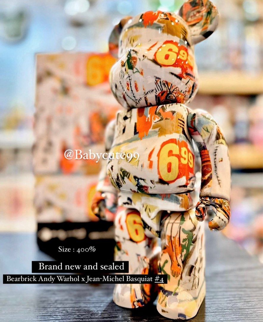 Andy Warhol x Jean-Michel Basquiat vol3 400% et100% par Bearbrick, 2021 Design
