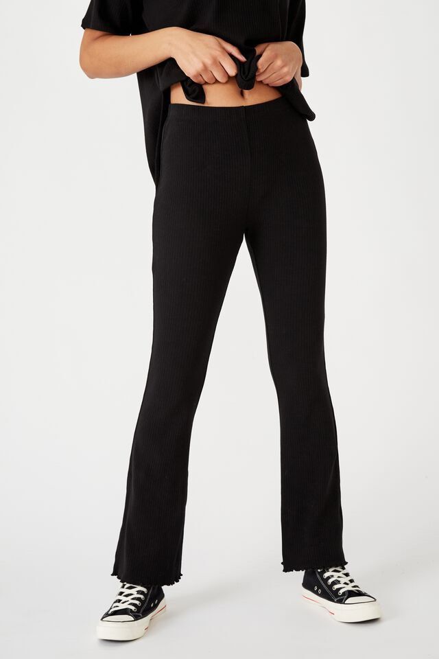 Cotton On bella rib flare pants, Women's Fashion, Bottoms, Other Bottoms on  Carousell