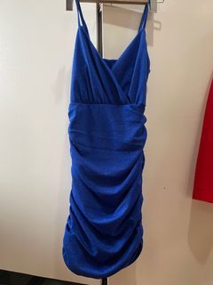 Blue bodycon dress