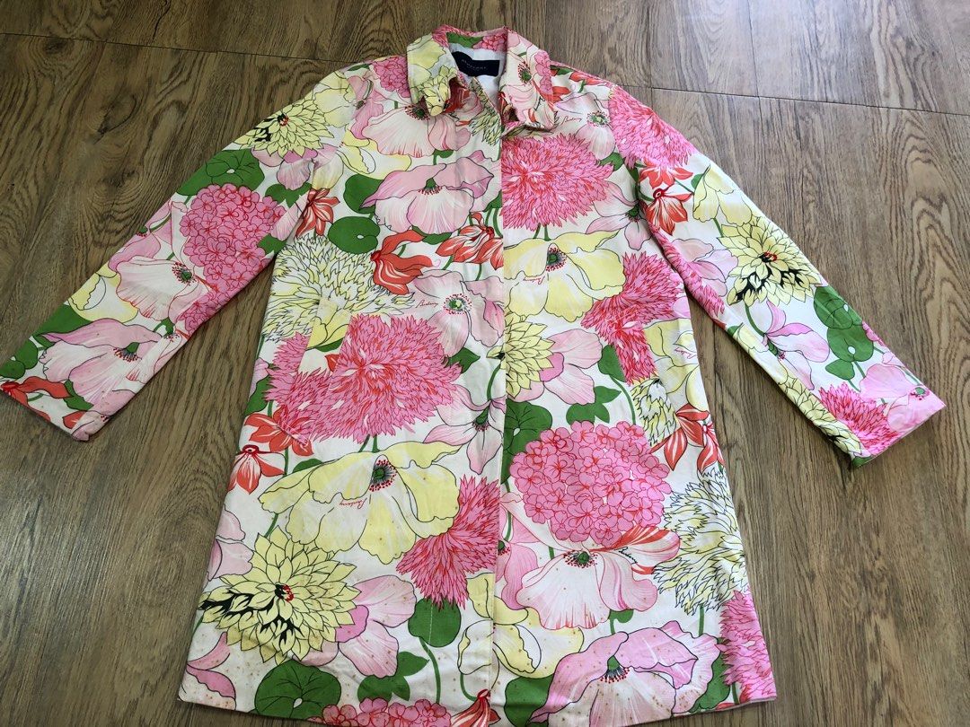 Burberry floral windbreaker shop