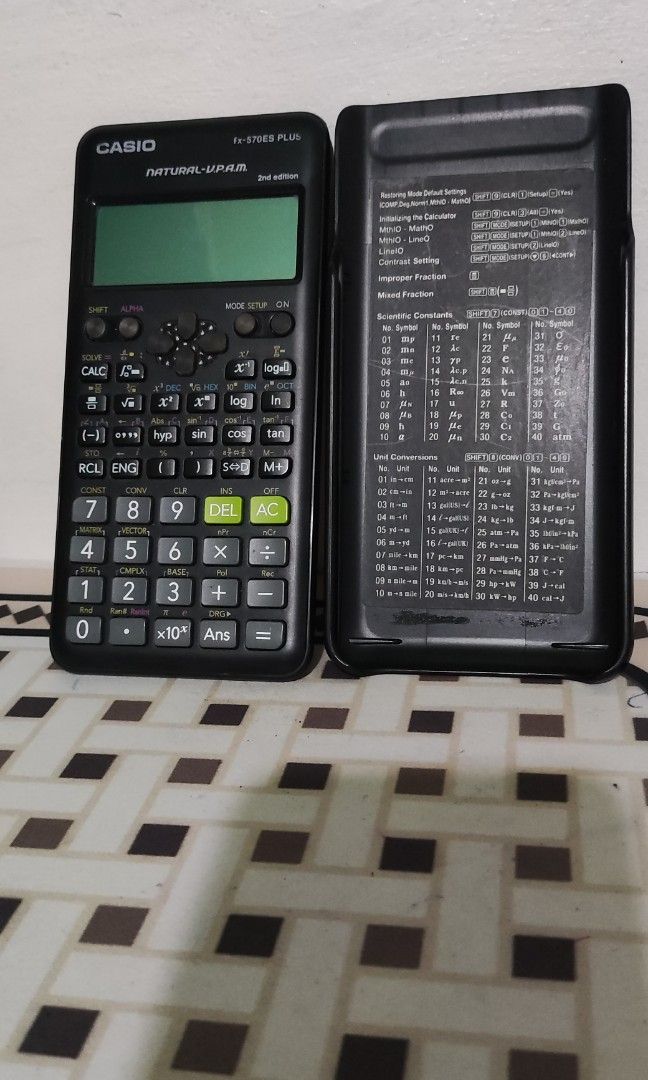 Casio Scientific calculator fx-570ES Plus 2nd edition (Category: Office & Business Technology) located in Manila. Submitted by wilmart18 (Listing ID 1307948948, Image 1). Description: RFS: decluttering.