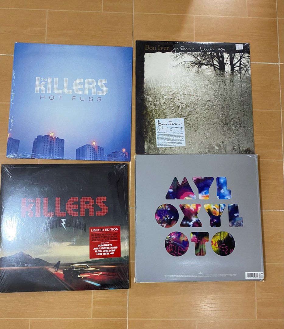 Coldplay Bon Iver The Killers Vinyl (Category: Vinyls) located in Caloocan City. Submitted by jocats (Listing ID 1308121742, Image 1). Description: Bon Iver— For Emma Forever Ago (sealed): 2300 ❌SOLD ❌Coldplay— Mylo Xyloto [Limited Edition Box Set] (opened, never used): 4900 The Killers — Hot Fuss (sealed): 2500 The Killers — Battleborn (sealed): 2350 RFS: Decluttering. Making space for my new home/room MOP: Gcash only Shipping: Lalamove/Joyride 