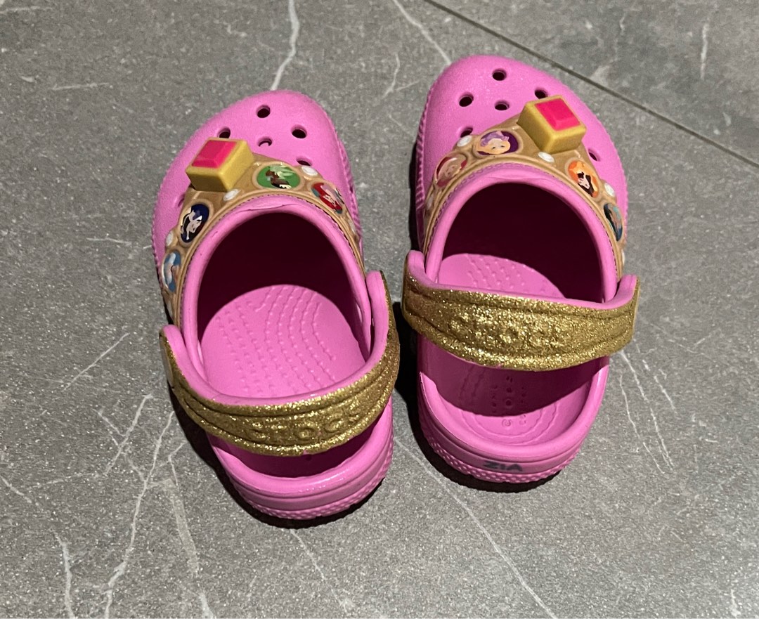 Crocs princess with light up, Babies Kids, Babies Kids Fashion