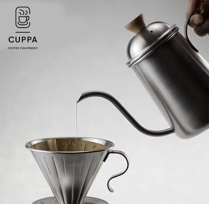 CUPPA : 600ML GOOSENECK PITCHER (Category: Pitchers & Dispensers) located in Las Pinas. Submitted by Karasell (Listing ID 1308043643, Image 3). Description: CUPPA — 600ML SILVER PITCHER MATERIAL : STAINLESS STEEL.