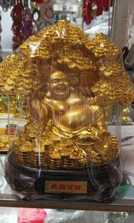 💯FengShui Laughing Buddha with Money Tree 10"