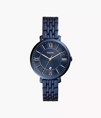 Fossil ES4094 Jacqueline Navy Blue Stainless Steel Ladies