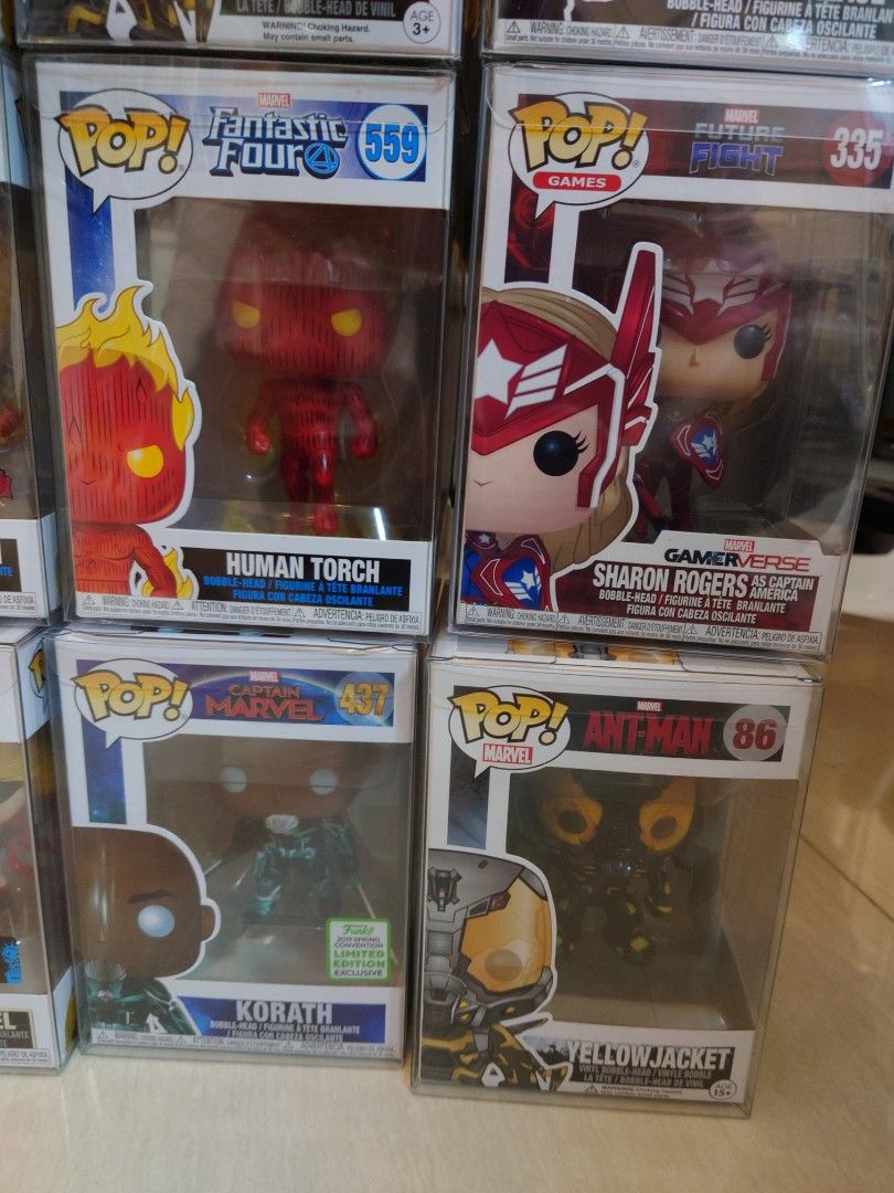 Funko pop captain marvel Sdcc Nycc yellowjacket glow in the dark yellow jacket avengers Ulysses klaue