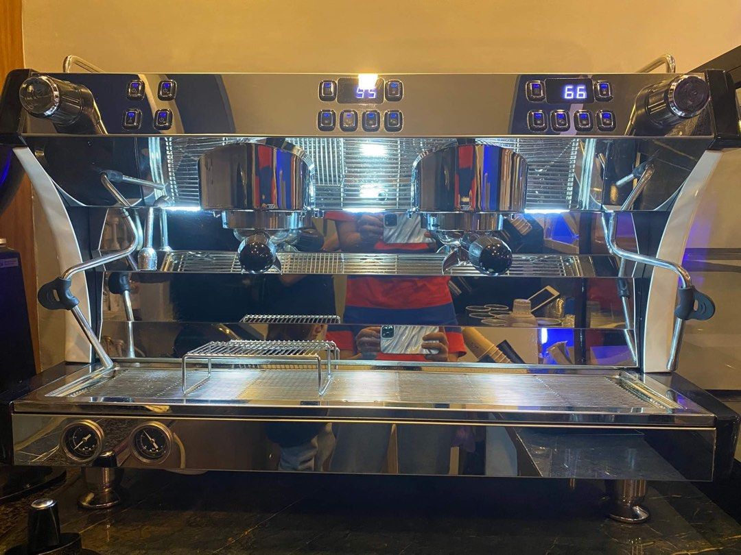 Gemilai CRM 3201 (Category: Coffee Machines & Makers) located in Quezon City. Submitted by calicoqc (Listing ID 1307981884, Image 1). Description: Coffee Machine for sale Model Gemilai CRM 3201 Voltage 220V, 50Hz Group Head 2 Groups Pressure 9 Bar Dimensions W850xH565xD525mm Comes with: Tamp Matt Espresso Funnel Shot Glasses Steaming Pitcher Milk Thermometer Knock Box Tamper 100ml Measuring Cup 500ml Measuring Cup Portafilter Stainless Stirrer 📍