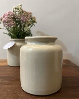 glazed stoneware vase