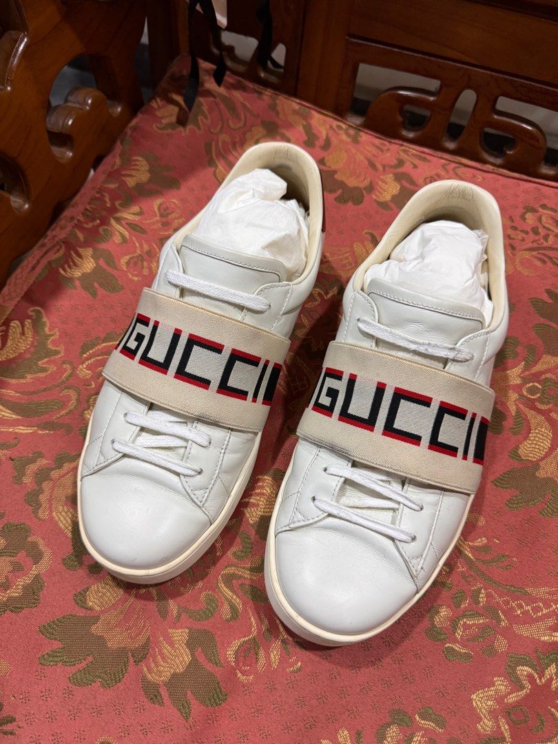 Gucci Ace Elastic Band Sneakers Men s Fashion Footwear Sneakers on Carousell
