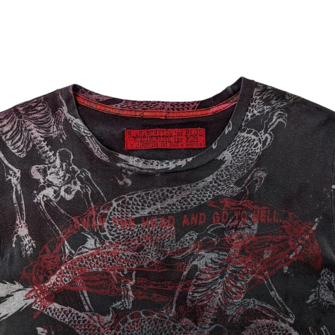H. Anarchy For Plus H Naoto, Punk Tshirt, Y2K, Grunge, Punk Anarchy H. Anarchy For Plus H Naoto, Punk Tshirt, Y2K, Grunge, Punk Anarchy