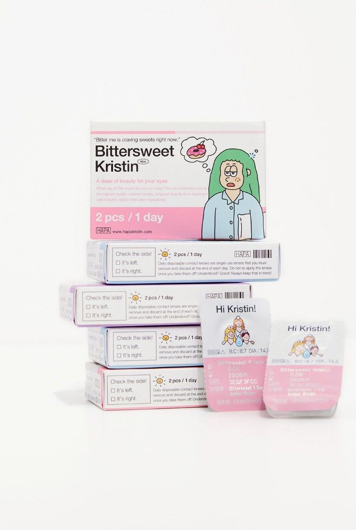 Hapa Kristin Idol One Pick Trial set (Category: Vision Care) located in Muntinlupa City. Submitted by lcadiente (Listing ID 1308081924, Image 2). Description: Directly shipped from Korea. Selling 5 pairs for 1500. With grade (-0.5). These are dailies..