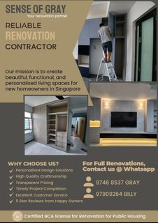 Full BTO/RESALE Direct Renovation Contractor. Own Carpentry Singapore ...
