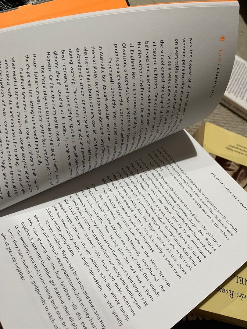 Heath Ledger, 興趣及遊戲, 書本& 文具, 小說及非小說- Carousell