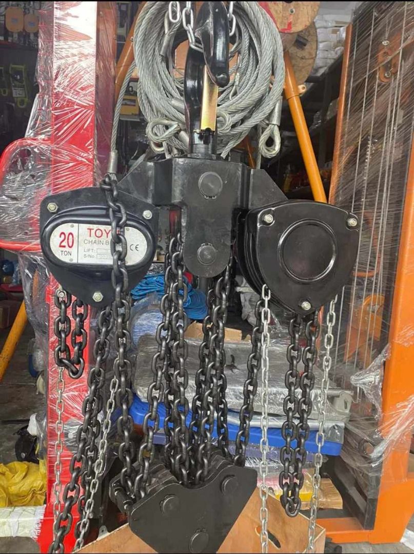 Heavy Duty Chain Block 20T, Commercial & Industrial, Industrial ...