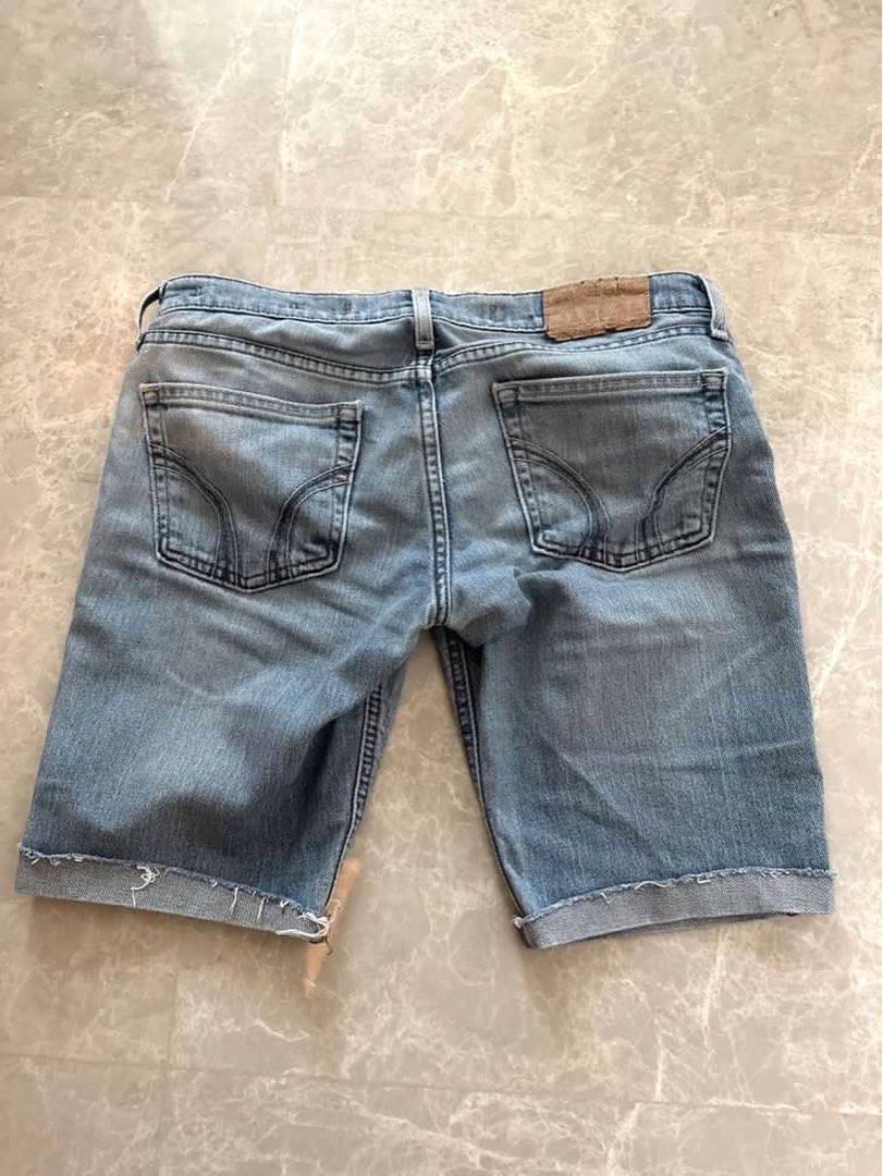 Hollister mens denim shorts discount
