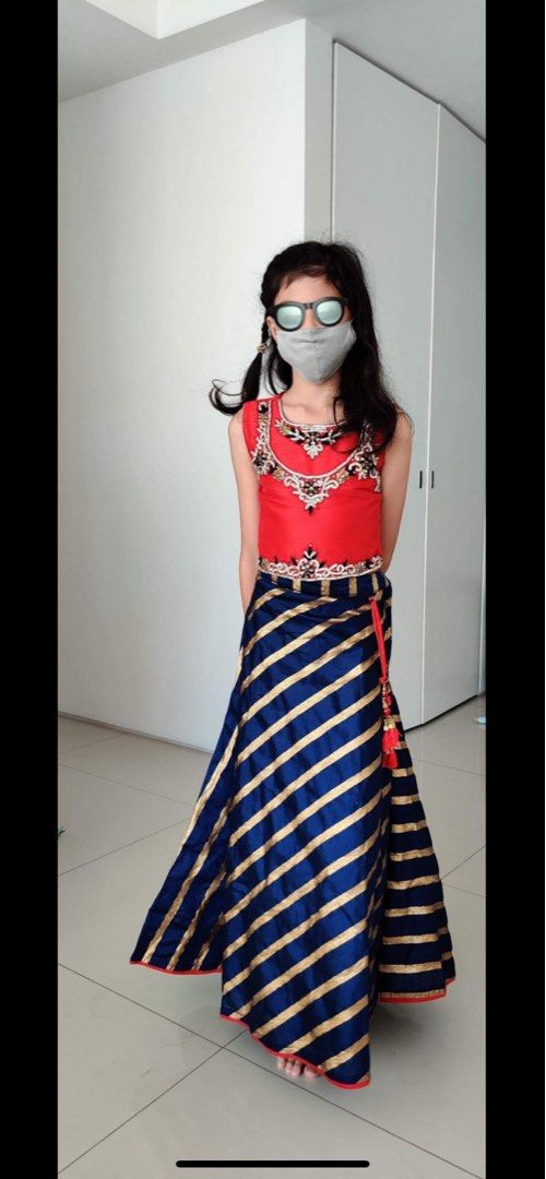 Kids Saree Indian Traditional dress Babies Kids Babies Kids Fashion on Carousell