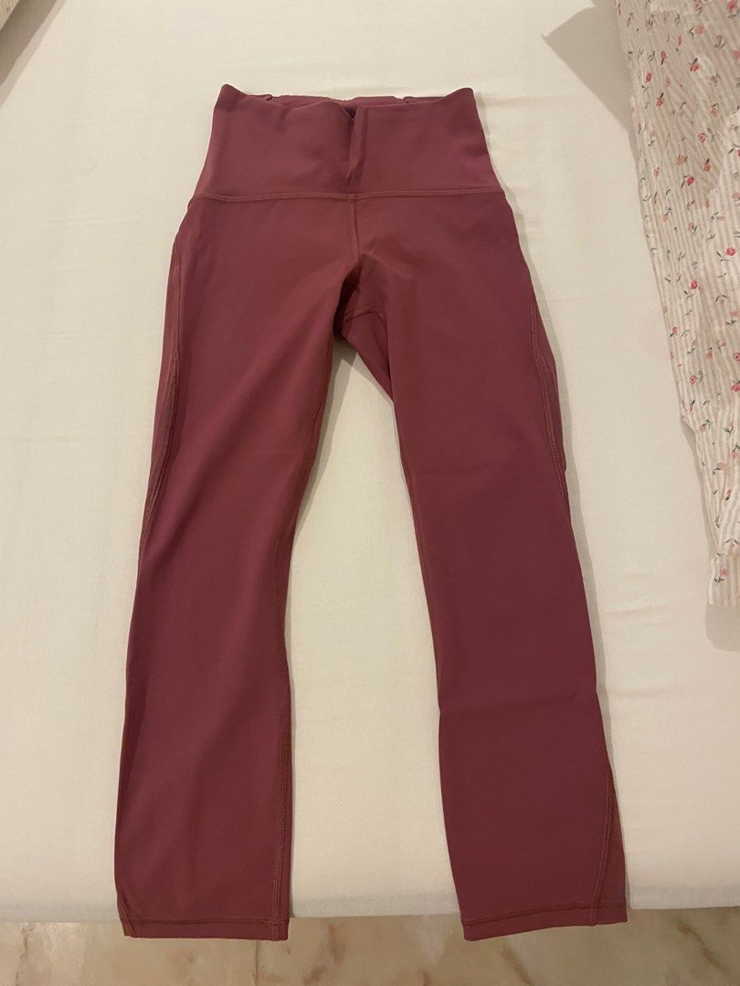Lululemon Size 2 Train Times Crop Legging 21 in So Merlot Women s Fashion Activewear on Carousell