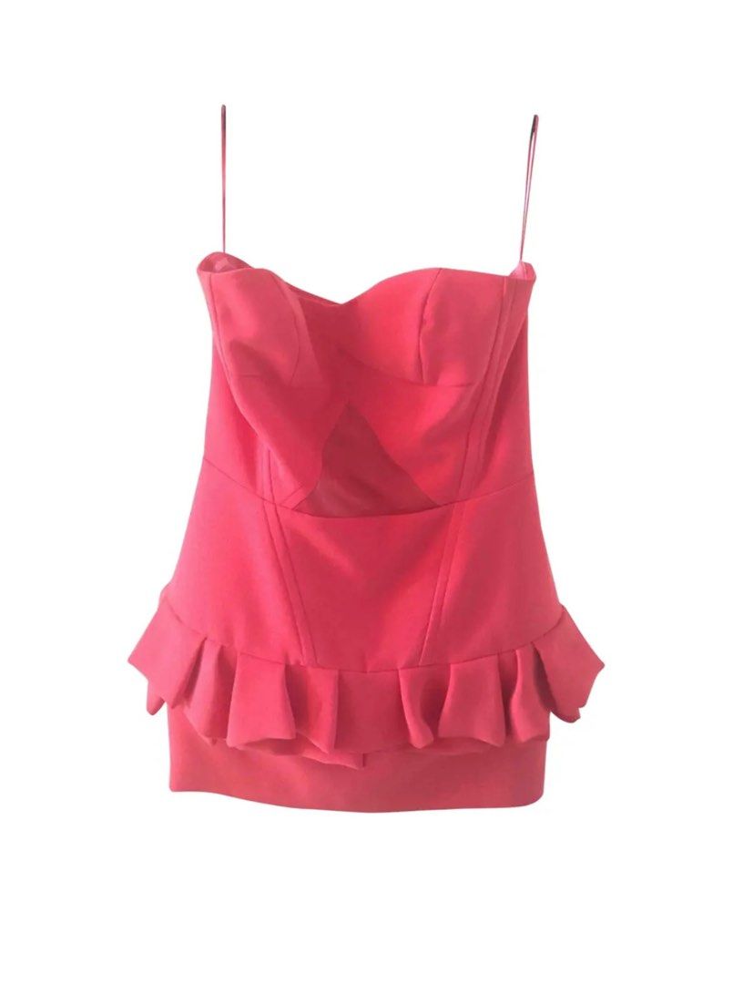 Maje pink coral dress Women s Fashion Dresses Sets Dresses on Carousell