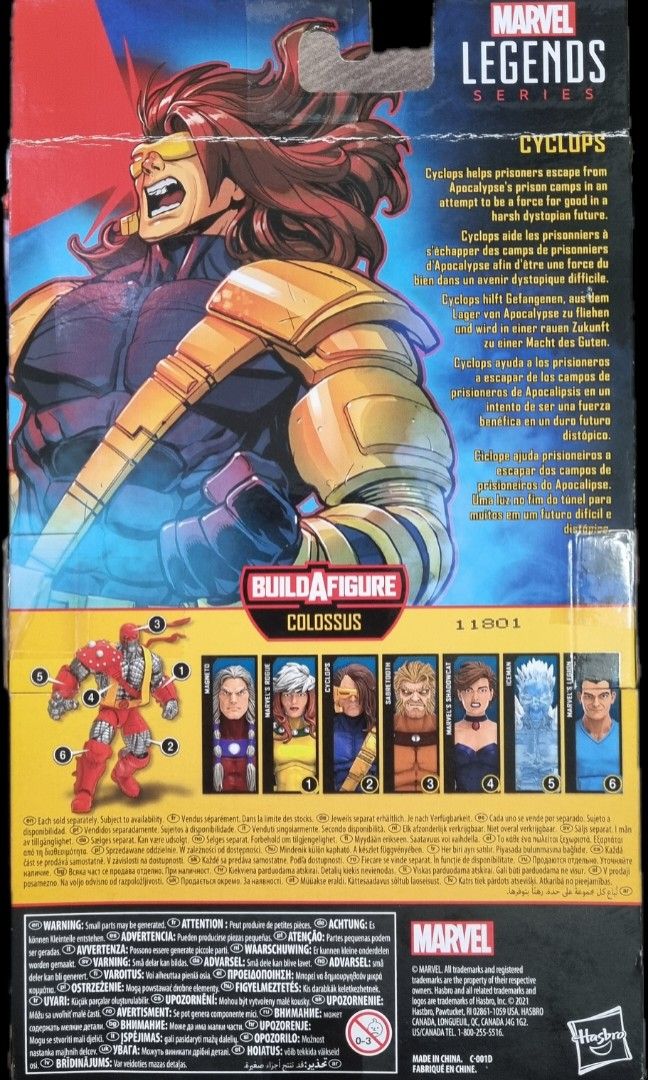 MISB Marvel Legends - X-Men - Cyclops (Colossus) (Category: Figurines & Statues) located in Rizal. Submitted by dtchansw00 (Listing ID 1307956660, Image 2). Description: MISB Marvel Legends - X-Men - Cyclops Box - 8.5/10.