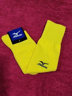 Mizuno Football Sports Socks Soccer Socks YELLOW Size L 25cm-27cm High Socks