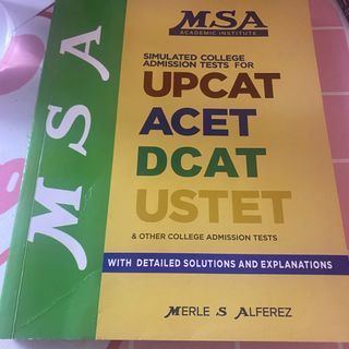MSA Simulated College Admission Tests Reviewer (2023 Edition)
