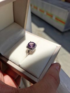 Natural Amethyst in S925 Adjustable Band