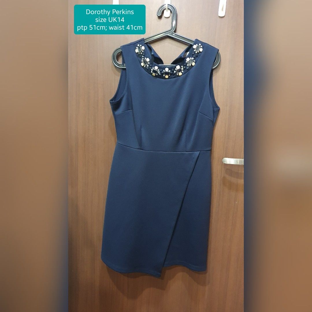 Dorothy perkins luxe navy dress clearance