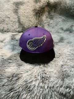 New Era 9Fifty Detroit Red Wings Purple Black Visor Snapback Cap