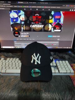New Era New York Yankees MLB League Essential Navy 39thirty Stretch Fit Cap 🧢