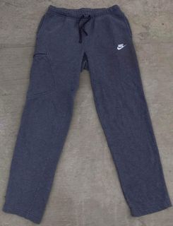 Niked fleece lined cargo sweatpants gray 