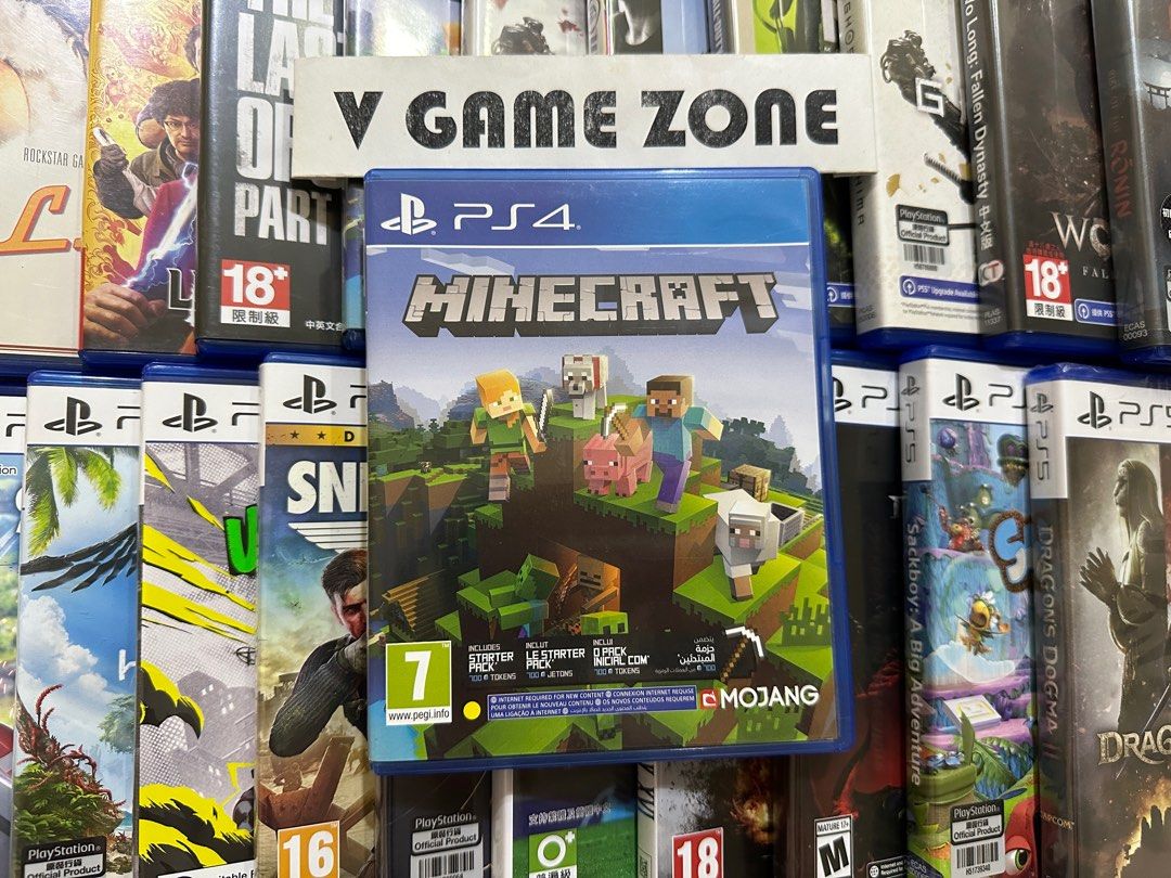 Minecraft - PS4 PS5 Used Games Original CD Physical Game Disc, Video  Gaming, Video Games, PlayStation on Carousell