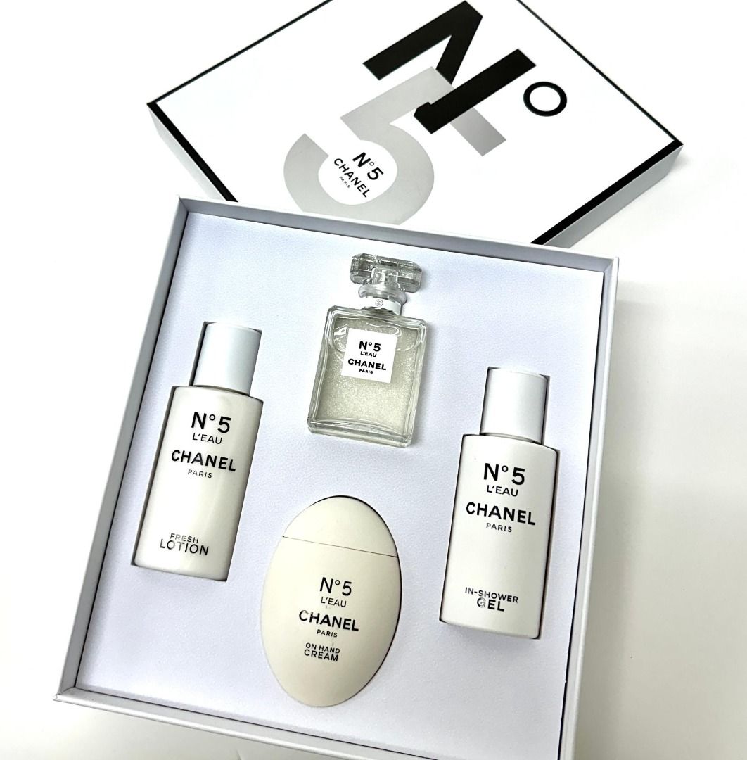 ORIGINAL AUTHENTIC CHANEL N5 L EAU 4 IN 1 SET WPB