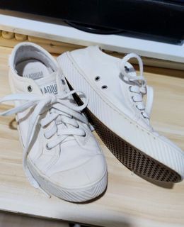 Original ❗Palladium Pallaphoenix OG Canvas Unisex White Sneakers Shoes Size 38