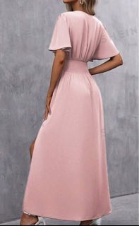 Pink gown long dress