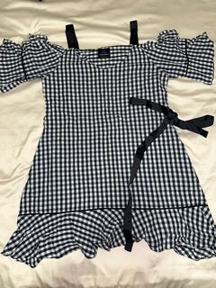 PLAINS & PRINTS checkered dress in small